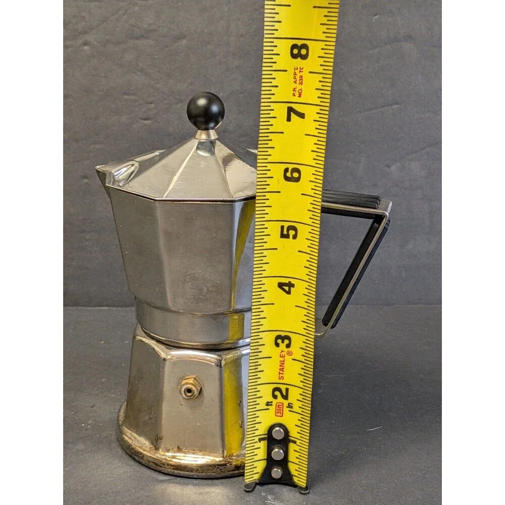 Vev Vigano Klassica Espresso Coffee Maker Italy vintage stainless steel 7